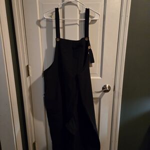 Black overalls